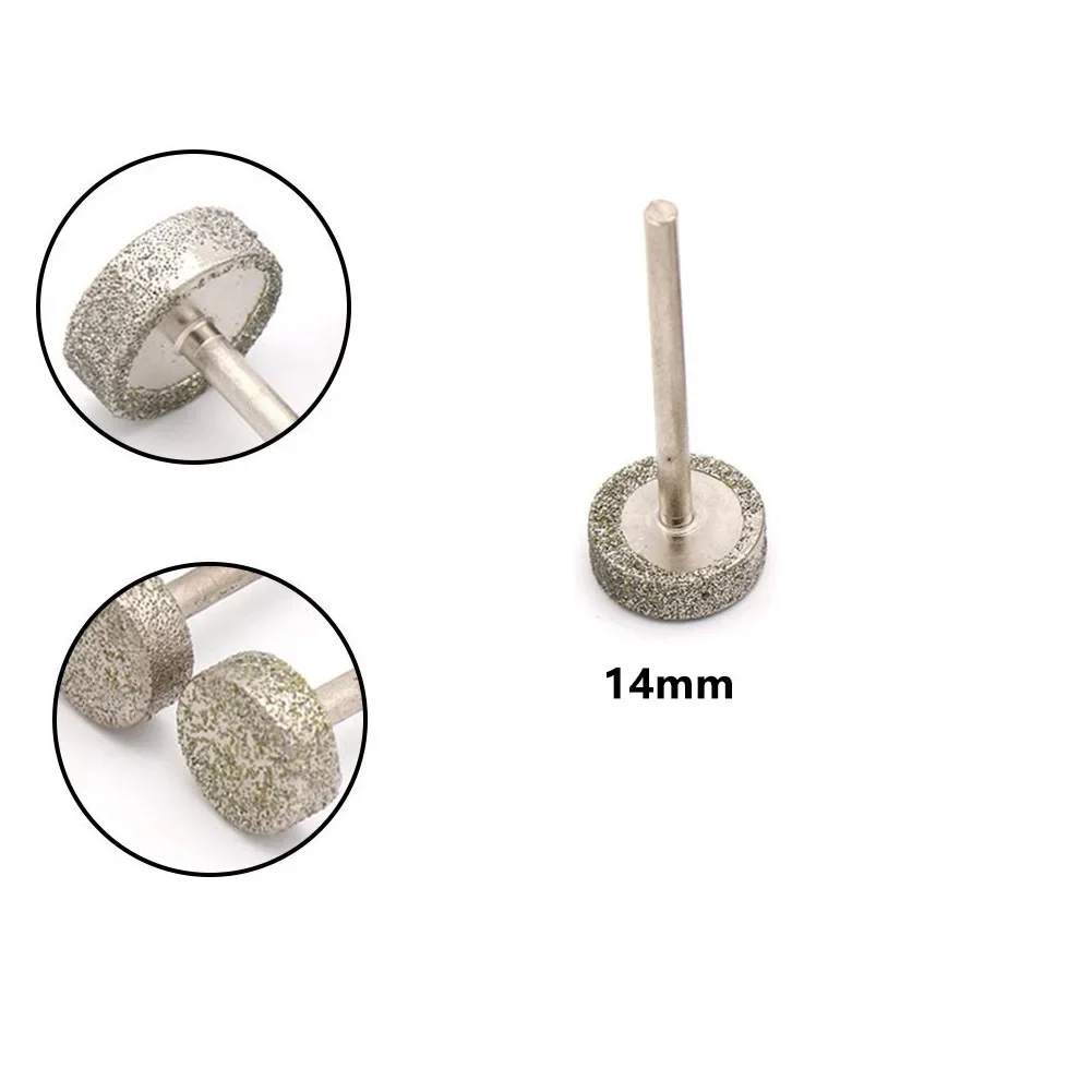 1 pz di alta qualità testa di rettifica diamantata rettifica Burr cilindro 8/10/12/14/16mm testa di rettifica diamantata testa di rettifica