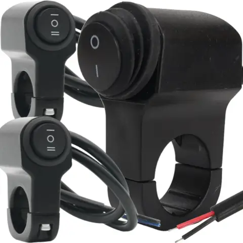 Universal Motorcycle 3 Way Switch ON OFF Mini Driving Light Switch with Clip Waterproof DC12V/10A Motorcycle Tools