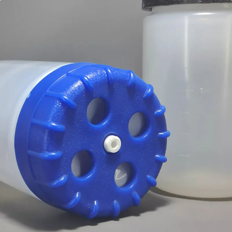 PPCO 800ml1000ml high-speed centrifuge bottle with high temperature and high pressure resistance blue cap with four holes
