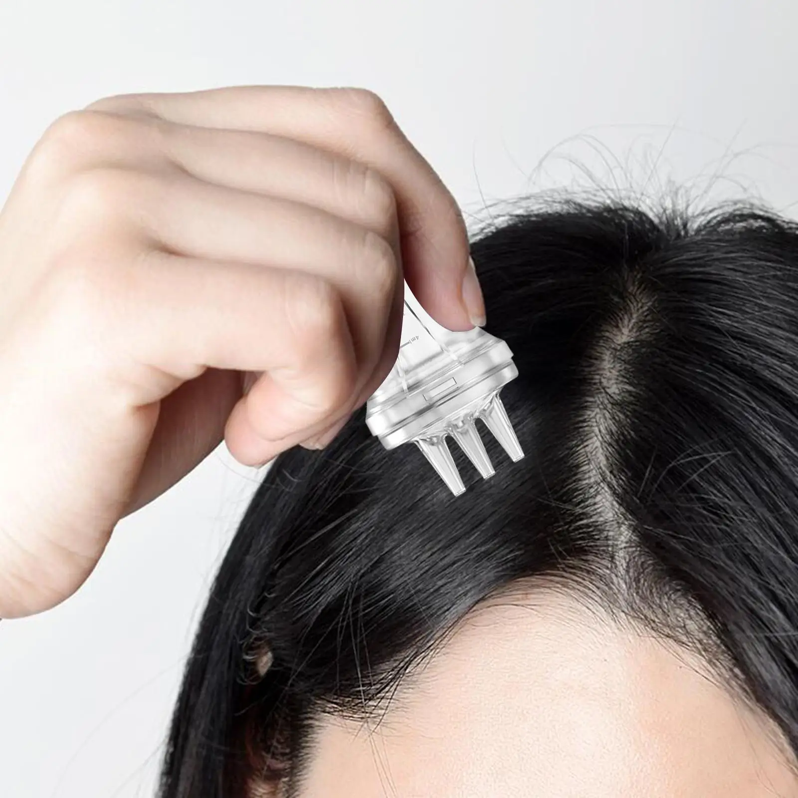 Scalp Massager Applicator Comb Hair Oil Root Comb Food Grade Silicone Base Portable for Hair Nutrient Liquid