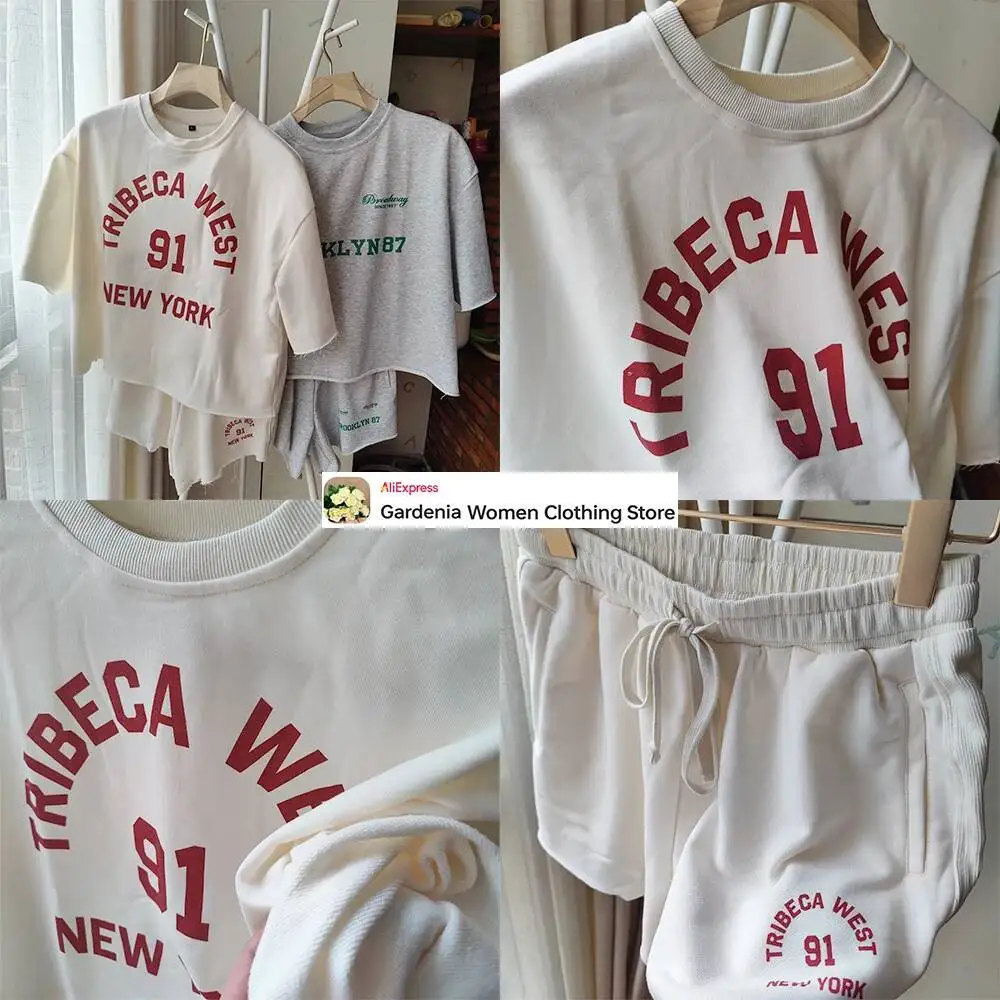 

Женские плюшевые комплекты High Street, удобный комплект из 2 предметов, топы с круглым вырезом и короткими рукавами, одинаковые шорты со средней посадкой и эластичным поясом