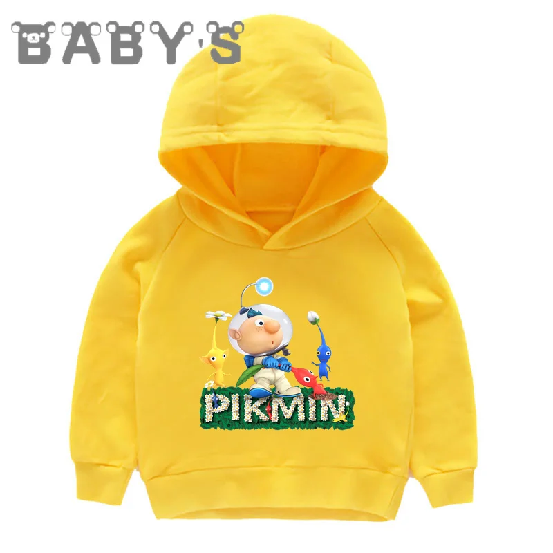 Hete Verkoop Videogame Pikmin 4 Print Kids Hoodies Cartoon Jongens Meisjes Sweatshirts Herfst Kinderkleding Katoenen Baby Tops, Kmt5868