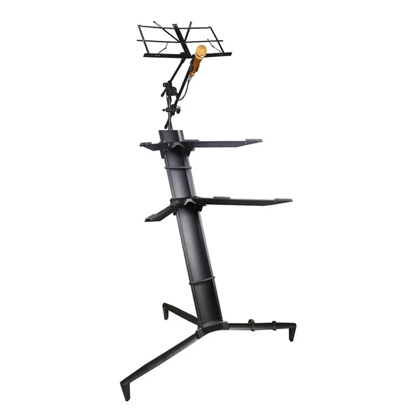 Sound plane black aluminum alloy keyboard holder with 1 meter more for musical instruments