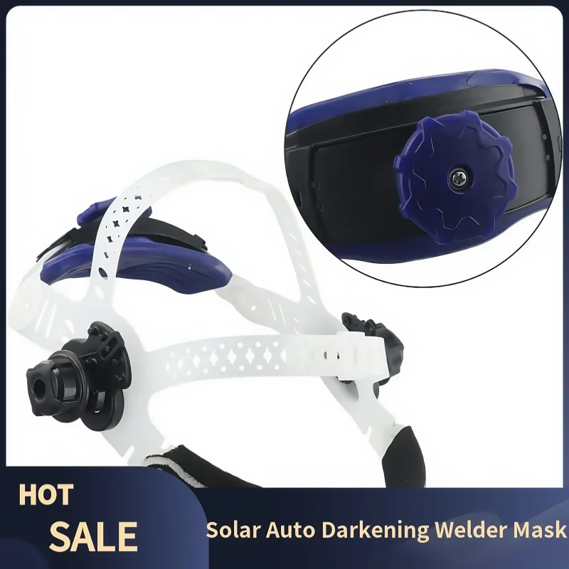 Solar Auto Darkening Welder Mask For Solar Auto Darkening Helmet Accessories ABS Material White Headband Adjustable Welding Tool