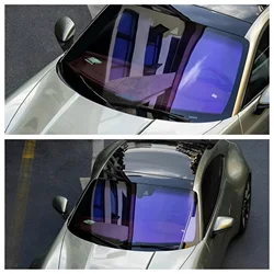 Chameleon Film Purple PET Self Adhesive UV Rejection Color Change Car Window Tint 80%VLT Windscreen Window Solar Tint Film