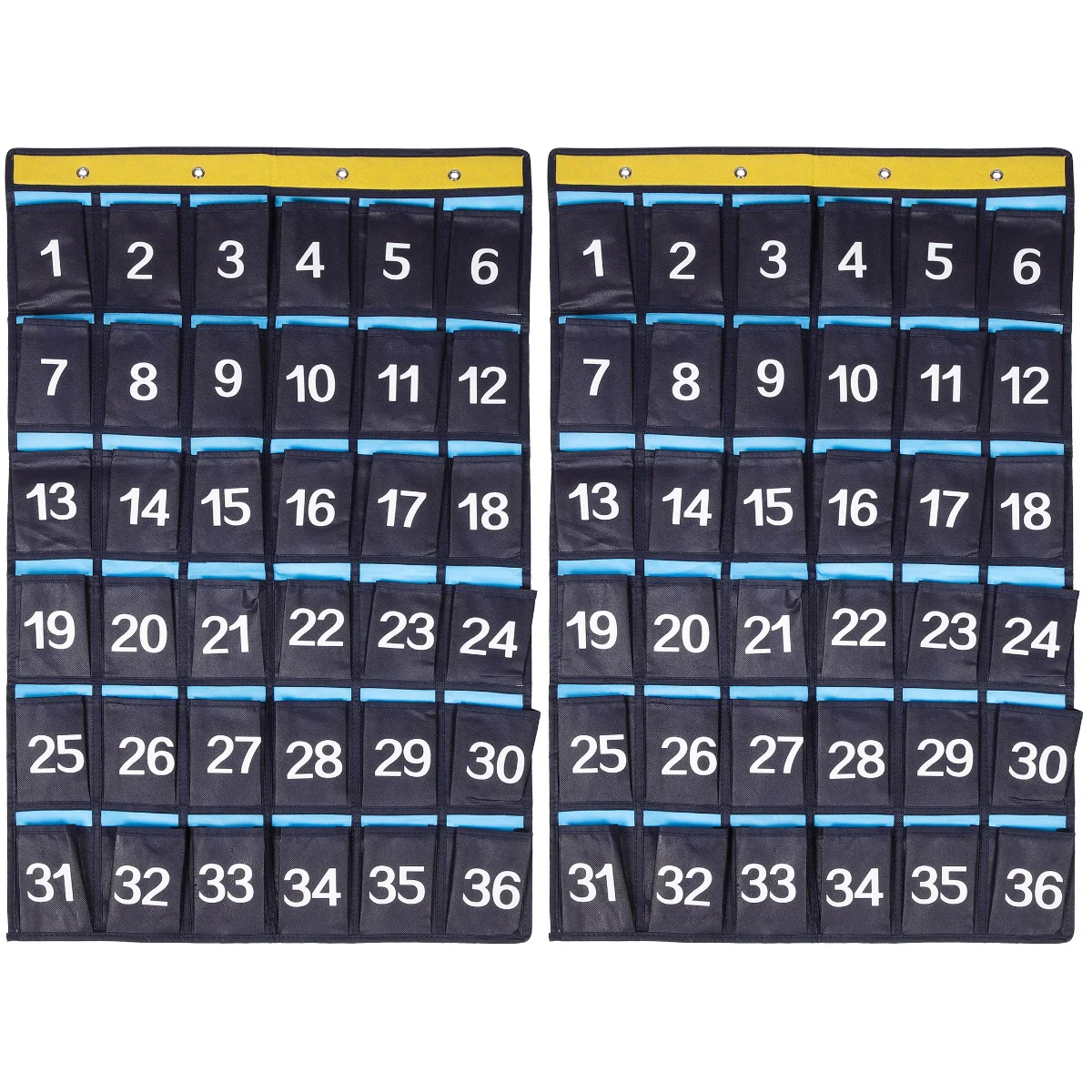 

2 Pieces Mobile Phone Case Storage Small Calculator Holder Cell Pouch Classroom Organizer Bag Non-woven Fabric Wall