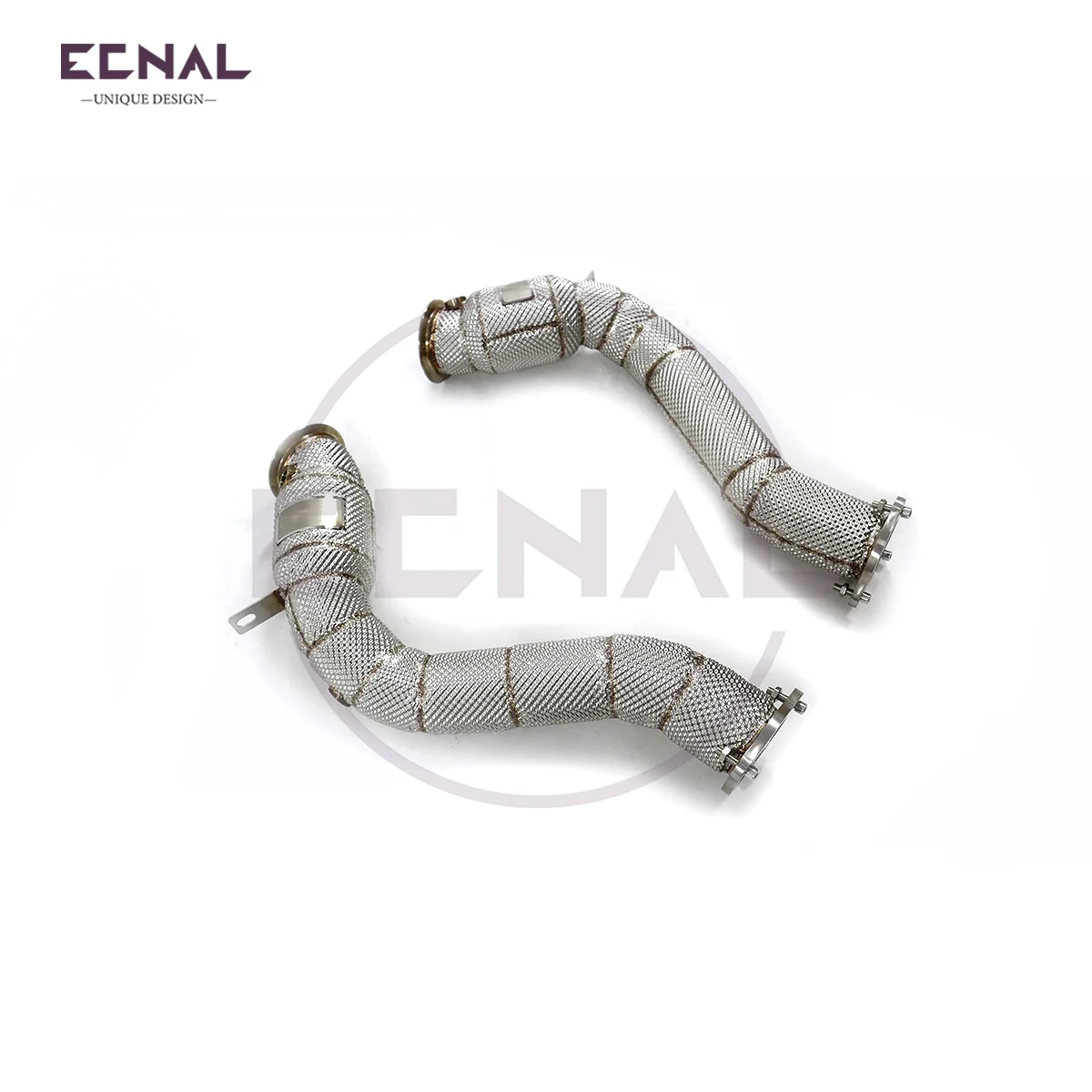 

Ecnal Exhaust Downpipe for Porsche Cayenne 958.2 3.0T 3.6T 4.8T 2014-2017 SS304 Exhaust Pipe System with Catalytic Converter