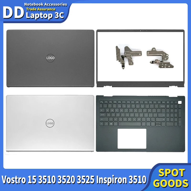 NEW Laptop Case For Dell Vostro 15 3510 3520 3525 Inspiron 3510 Body 3511 3515 LCD Back Cover Upper Top Lid Hinges 00WPN8 0DWRHJ