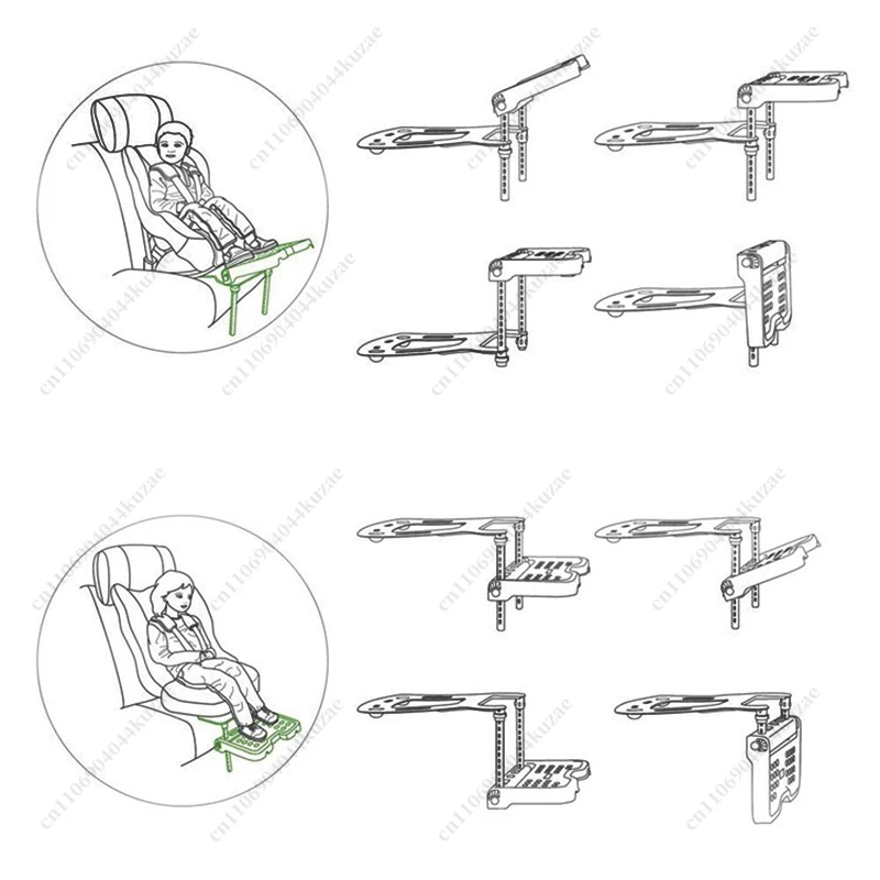 Universal Folding Car Safety Seat Footrest for Baby & Child Vehicle Use