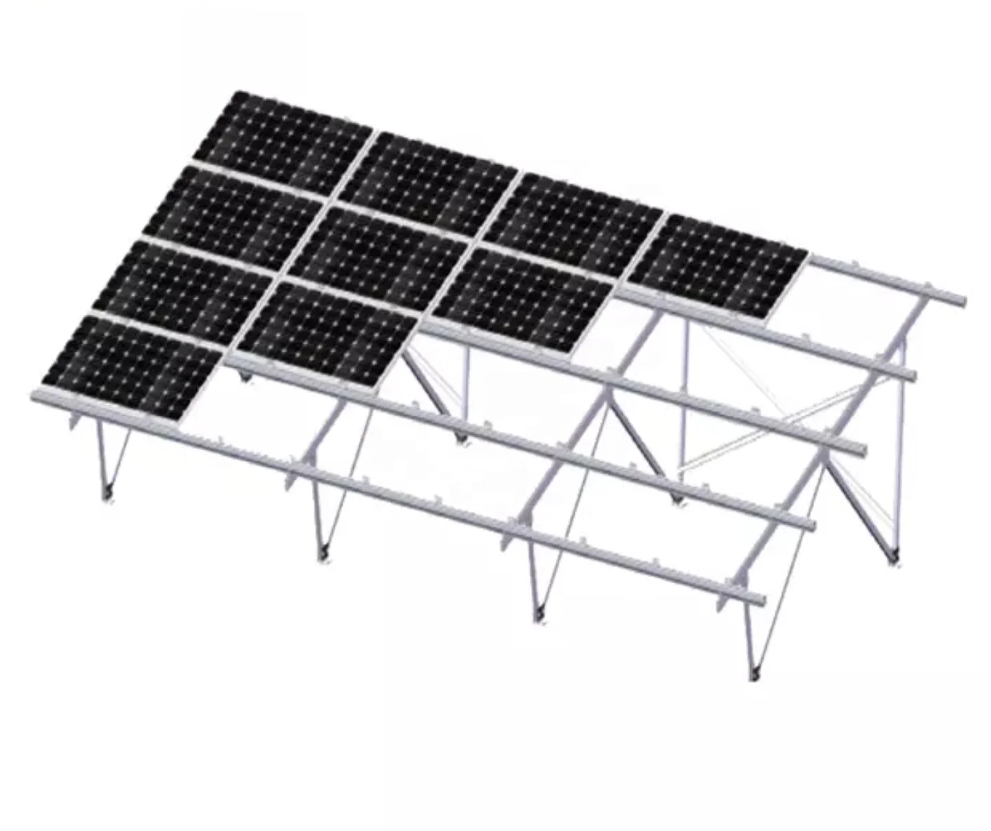 Light weight  strong enough good quality Galvanized stainless steel aluminium ground style solar panel mounting structure