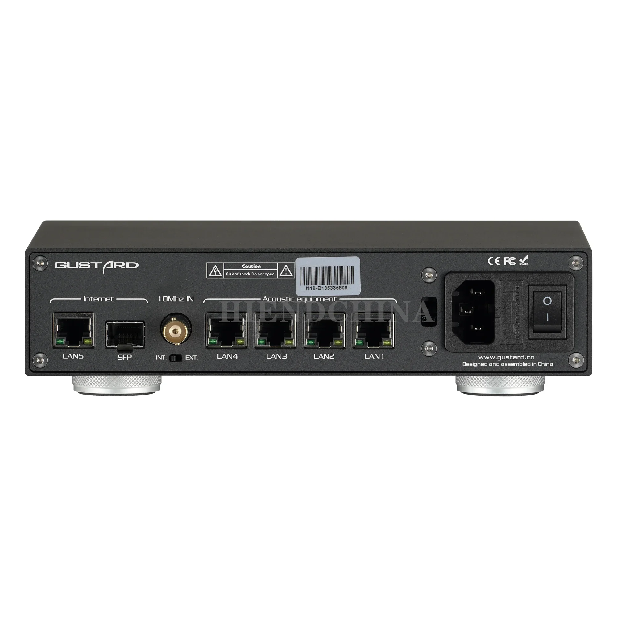 Gustard N18 N18pro Network Ethernet Switch HiFi Audio Ethernet Switch SFP+10M/100M/1000M Adaptive Ethernet Interface 10Mhz Clock