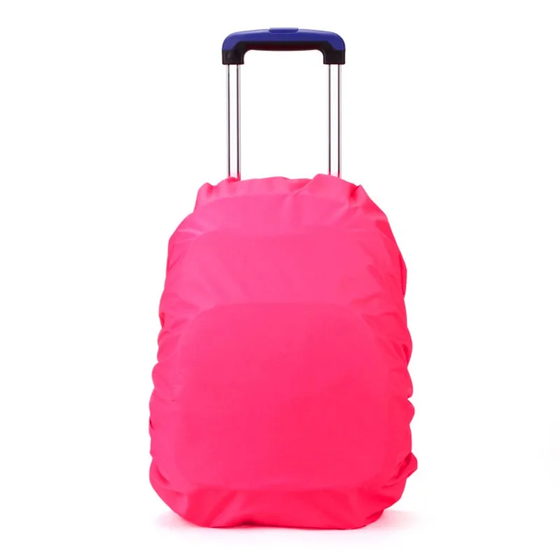 1 قطعة الأطفال مقاوم للماء على ظهره غطاء للمطر في الهواء الطلق الرياضة ليلة الدراجات سلامة ضوء غطاء للمطر حقيبة التخييم التنزه 35L #2