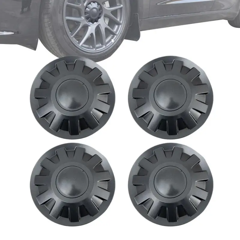

Auto Rim Wheel Center Caps For Tesla Model 3 2024 2025 Center Hub Cap Anti-fall Protective ABS Hub Center Cover Car Accessories