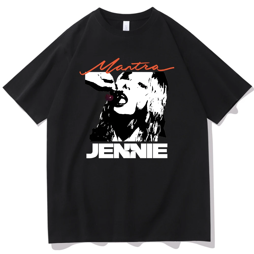 Jennie Mantra T-shirt O-Neck Short Sleeve Shirts Fans Gift