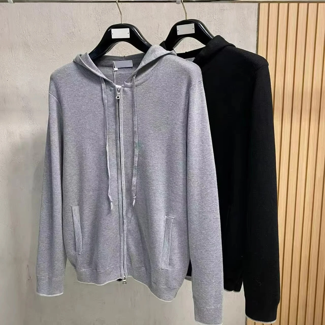 

BC итальянская мужская одежда, осенне-зимняя новая мода, вязаный кардиган с капюшоном, мужской деловой повседневный однотонный свитер, куртка