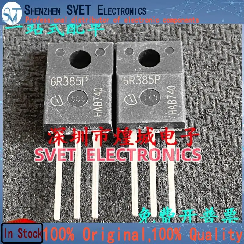 10PCS-50PCS  6R385P IPA60R385CP  TO-220F 650V 5.7A  Original In Stock Fast shipping