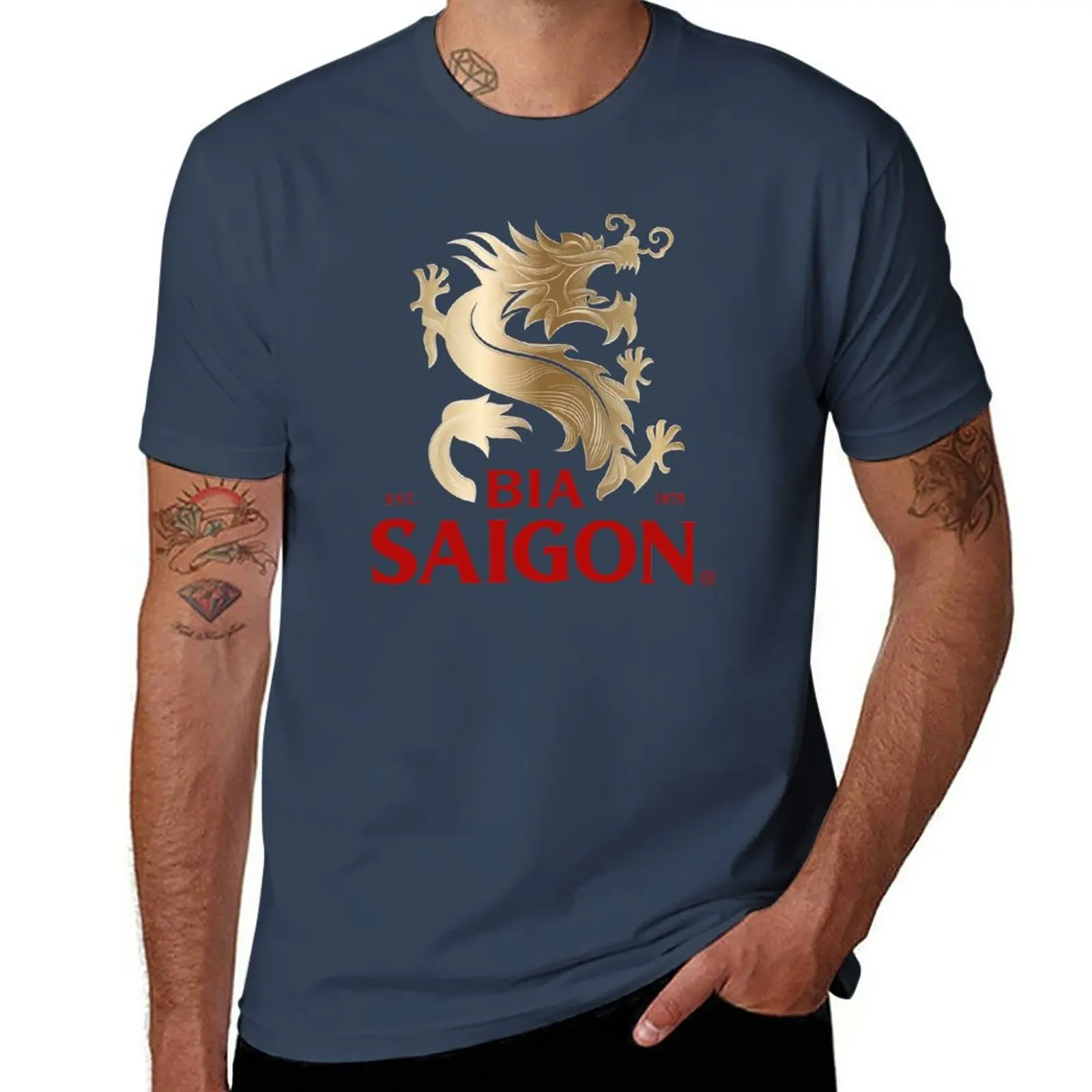 New Saigon Beer T-Shirt Anime t-shirt hippie clothes Blouse graphic t shirts men clothes