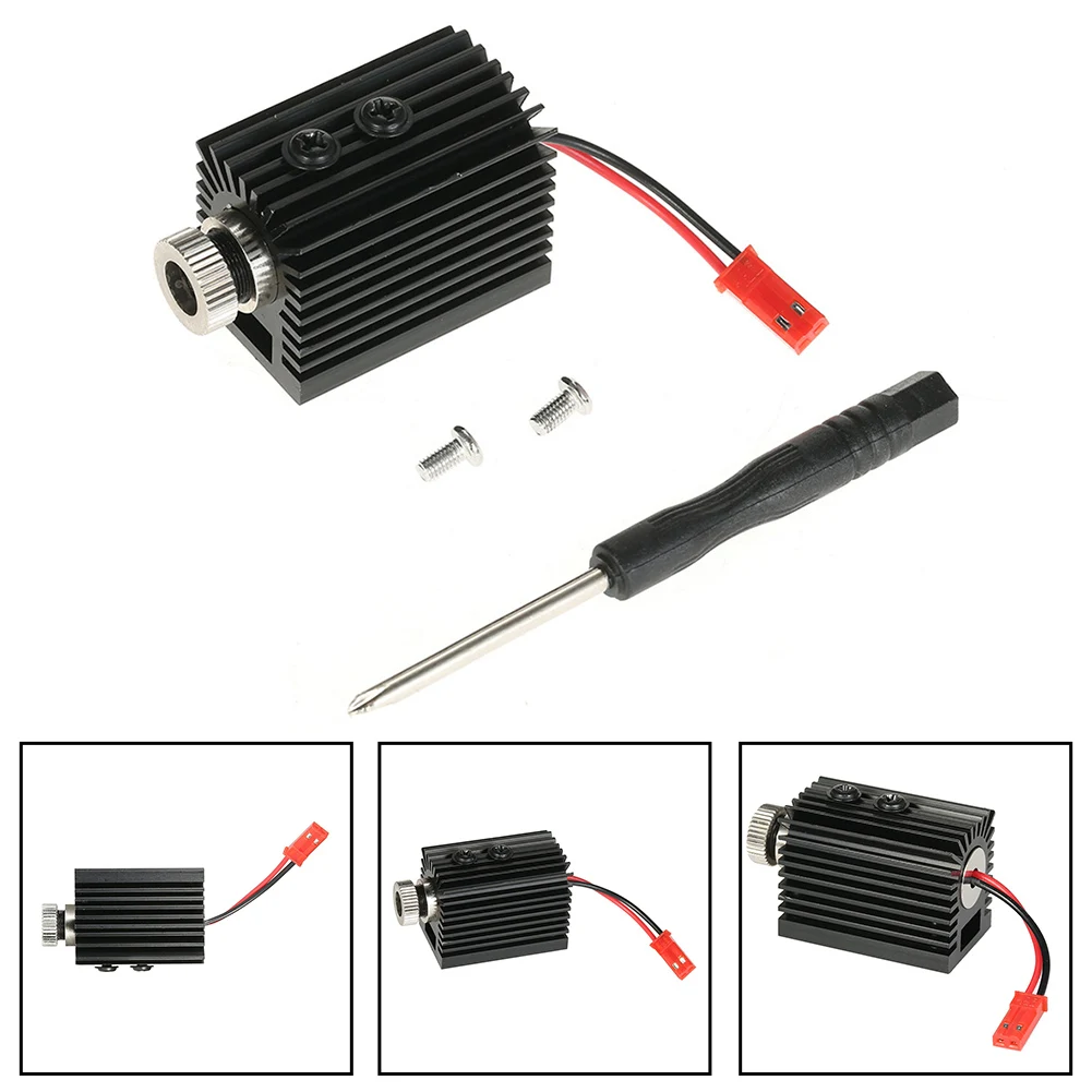 1000mW Blue Violet-Diode-Laser Module Aluminum Alloy Heat Sink For Desktop Wood Engraving Machine DIY CNC Cutting Tool ﻿ ﻿