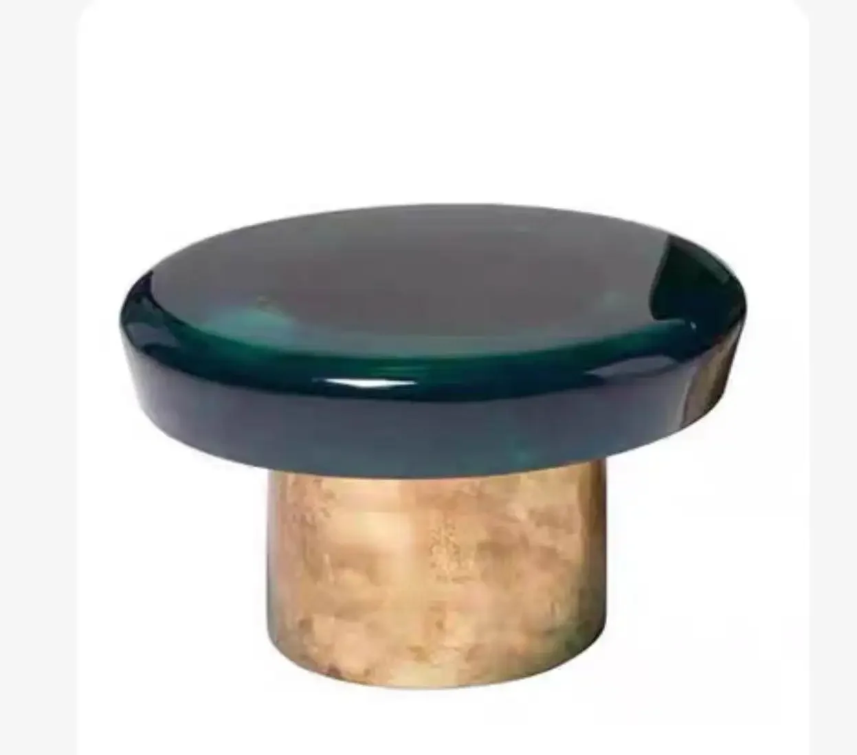 Nordic modern jelly acrylic coffee table, creative color round edge table, fashionable corner table