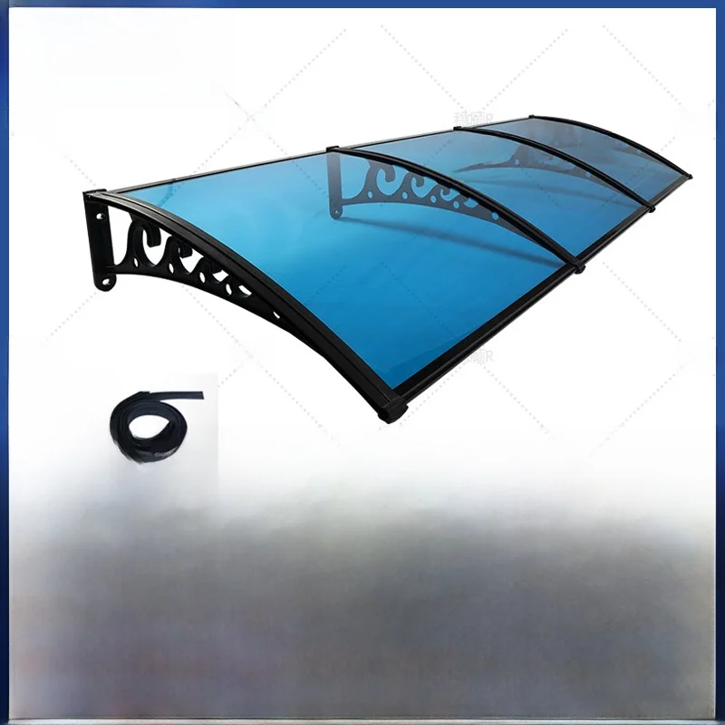 Thickened Endurance Board Rain Gutter Transparent Noiseless Outdoor Courtyard Window Roof Overhang Protection Shelter