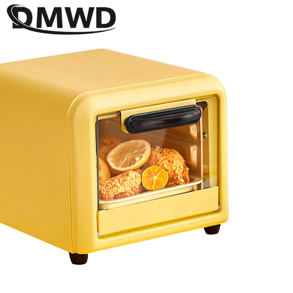 DMWD Household 5L Electric Oven Mini Baking Tool Bread Toaster Dessert Cake Pizza Maker 2 Layers Breakfast Machine BBQ Roaster