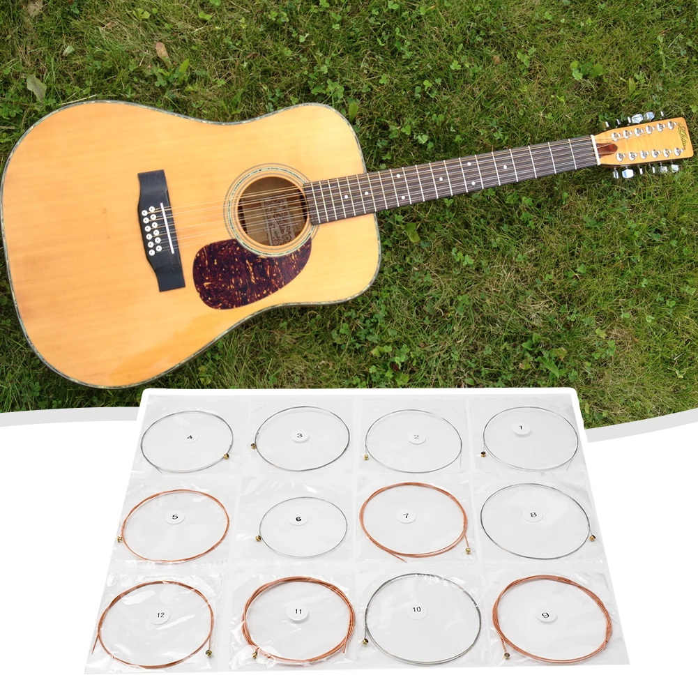 Musical Instruments Guitar String Alice 12 String 12-String A2012 Light Tension Steel Core Acoustic Guitar String