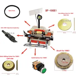 Defu 100E1 Key Cutting Machine Accessories Milling Cutter 70x7.3x12.7 Adjustment Guide Pillar