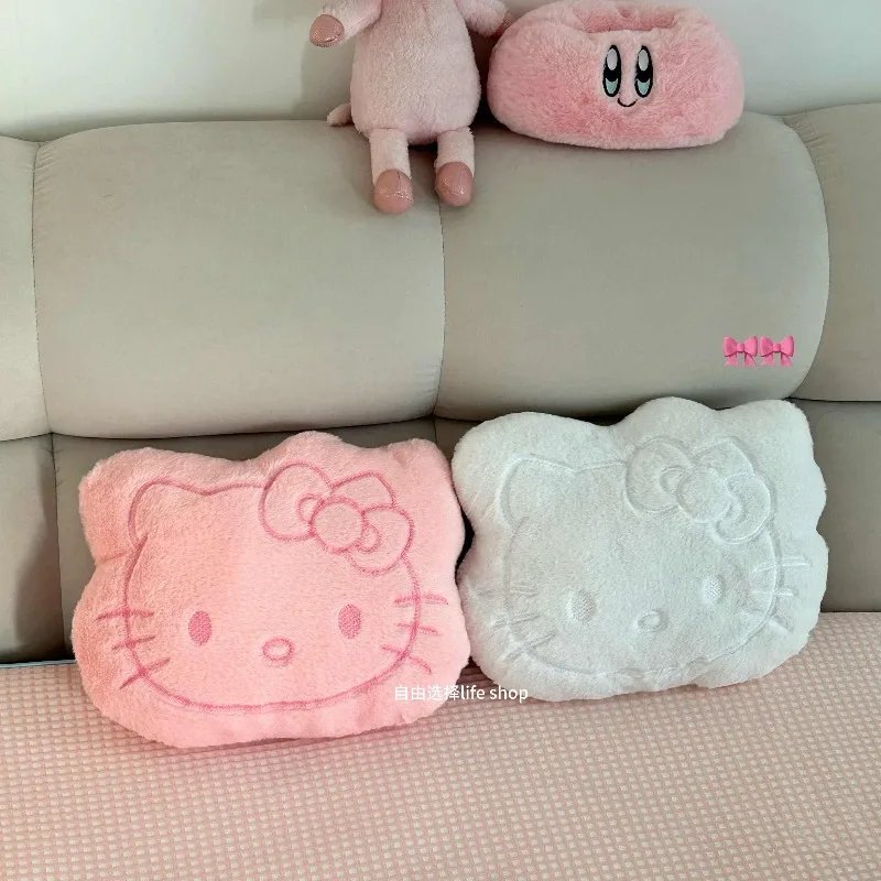 

40CM Cute Cartoon Hellokittys Plush Doll Car-mounted Cushion Girl Sofa Pillow Bedroom Ornament Decoration Birthday Gift New