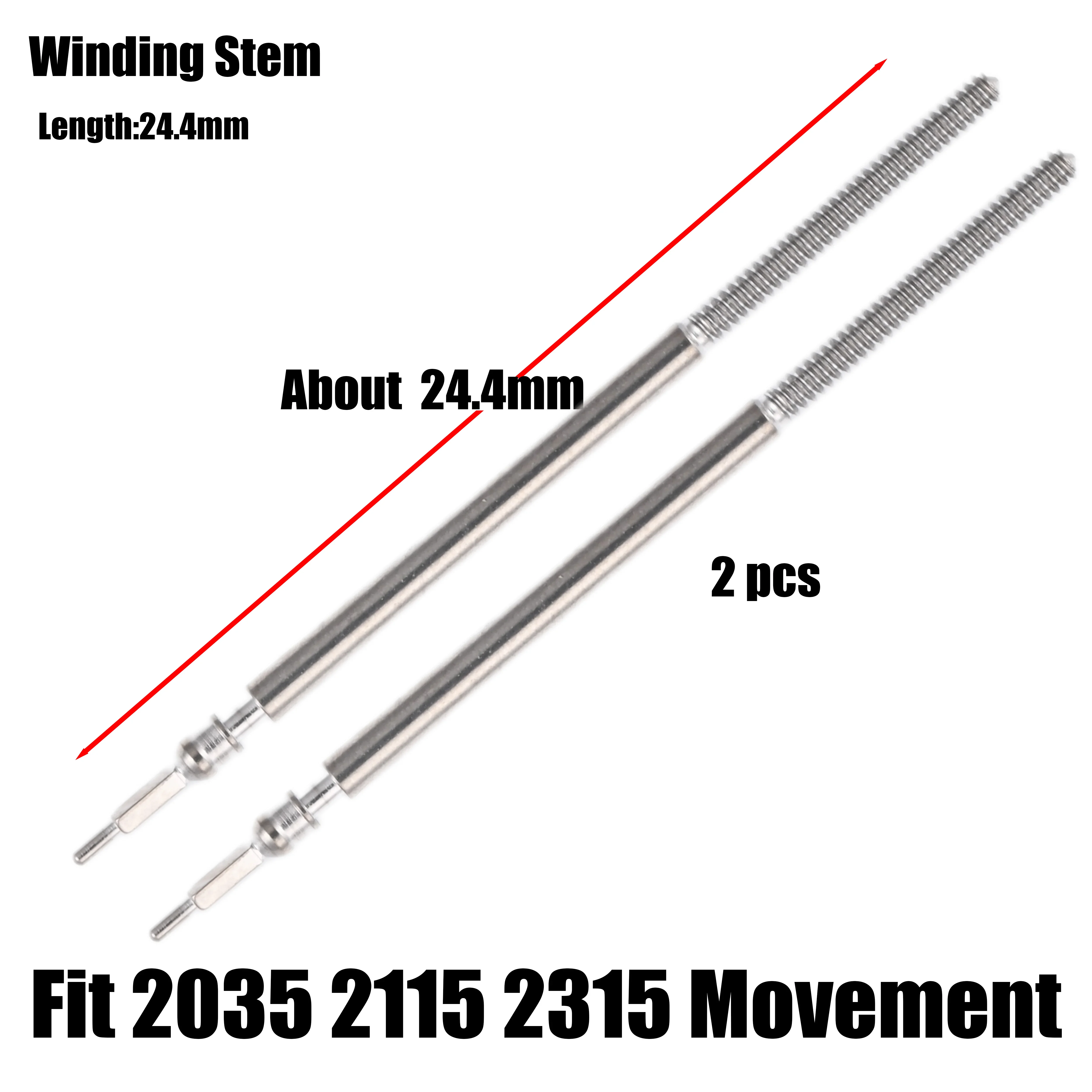 Winding Stem for 2115 2035 2315 Movement Miyota 2115 2035 2315 Movement Watch Repair Parts Handle Rod Stem