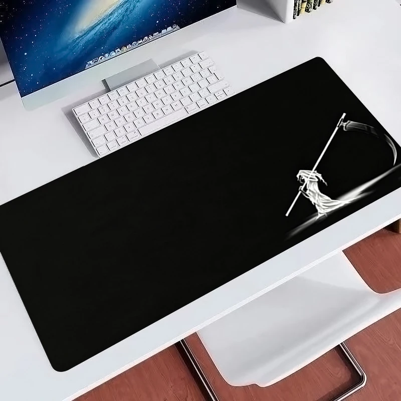 Popular anime Mouse Pad PC Computer Gaming Accessories Black Carpet Grim Reaper Large Desk Mat Cool Mousepads Gamer Keyboard Pad