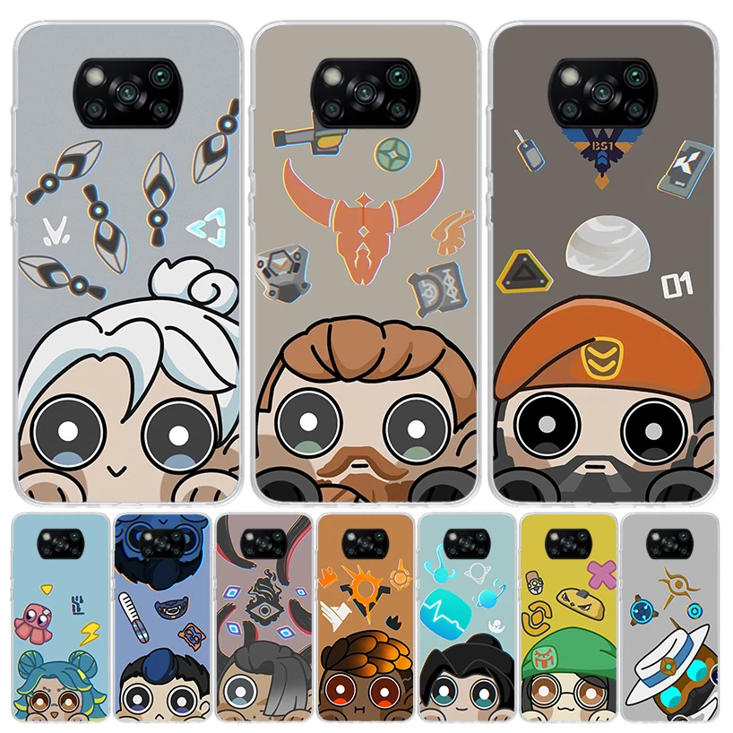 Juego Valorant funda bonita para teléfono Xiaomi Redmi Note 10 9 9S 8 8T 7 5 Pro Mi 12T 11T 10T 9T 12 11 Lite A3 A2 Trend Fundas M