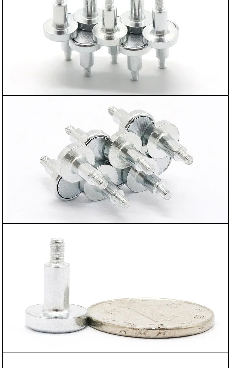 10 ~ 100 stücke 1317-M3/M4 Außerhalb Gewinde Magnet Schraube Led-anzeige Modul Magnetische Schraube Magnet Schrauben Für Indoor led-anzeige Module – Detail 5
