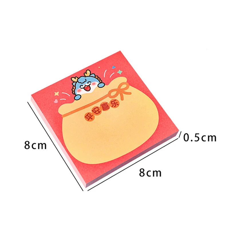 50Sheets High Appearance Message Notebook Cute Animal Sticky Notes Notepad Pads Cartoon Dinosaur Sticky Note Students Stationery