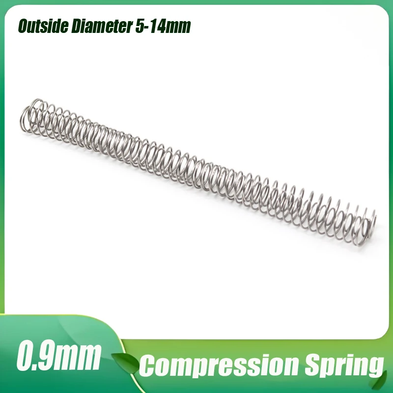 

8PCS Outer Diameter 0.9mm Galvanized Y-shaped Compression Spring Return Spring Length 10mm-60mm Outer Diameter 5mm-14mm