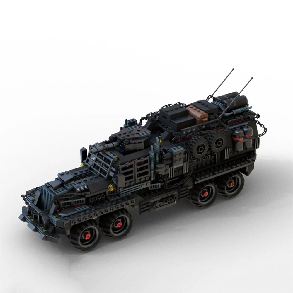 Doomsday War Creativity MOC Wasteland 8x8 Reisiger Crazy Chariot Truck Building Blocks DIY Assembled Toys Model Children's Gift