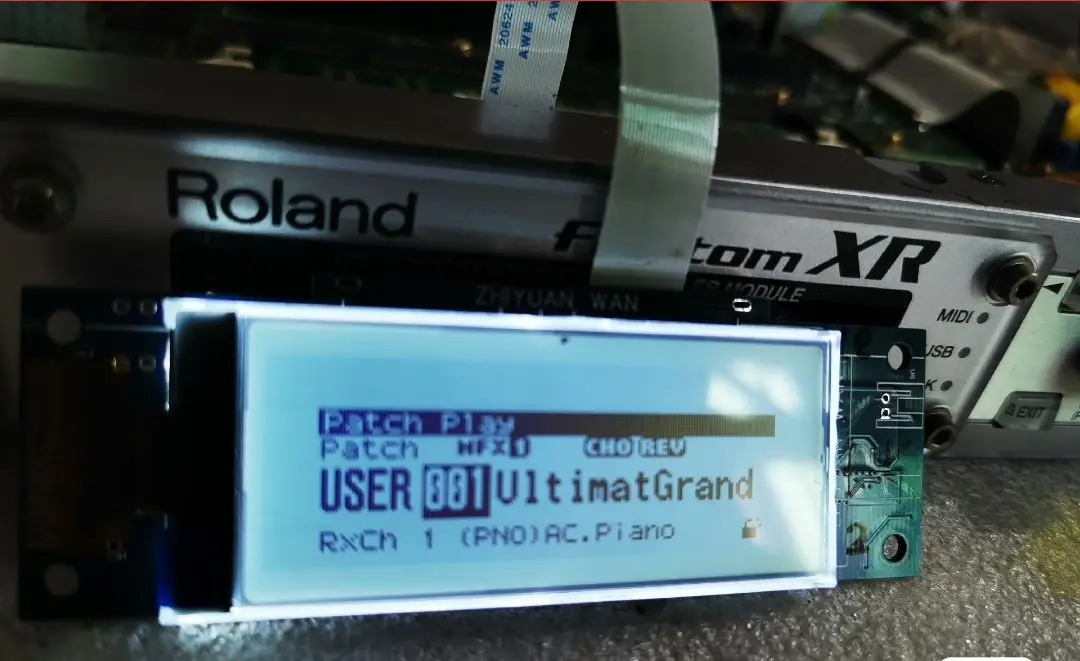 Imagem -02 - Substituição de Tela Oled para Roland Fantom xr Sintetizador Eletrônico