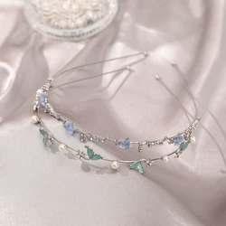 Star Hairband Silver Hair Bands For Gilrs Elegant Headbands Wedding Party Bezel Headwear Hair Hoops Women Fashion Hair Band