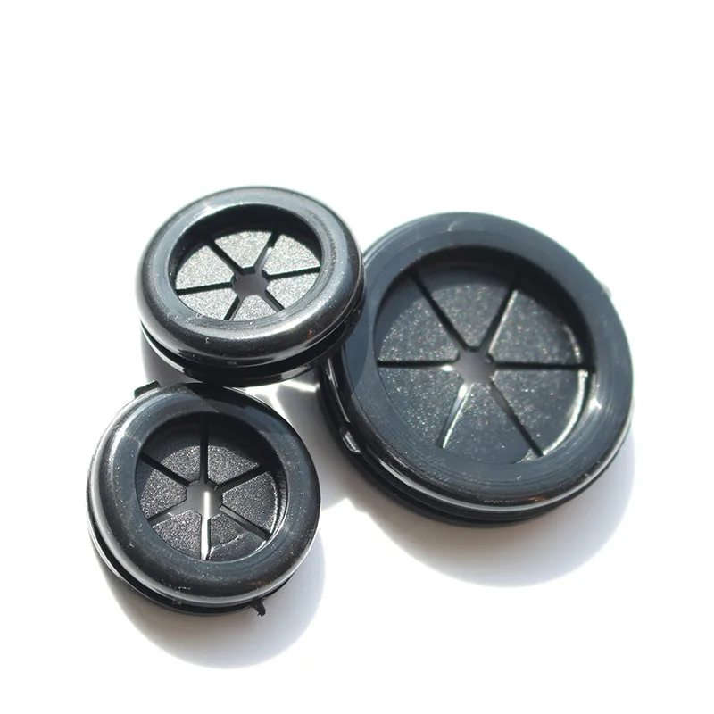 10pcs Rubber wire grommet gasket sheet 25mm flat seal o ring Dust hole plug for Electric box inlet outlet cable holder protector