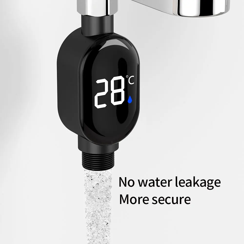 Shower thermometer waterproof intelligent temperature digital display faucet water temperature gauge for babies