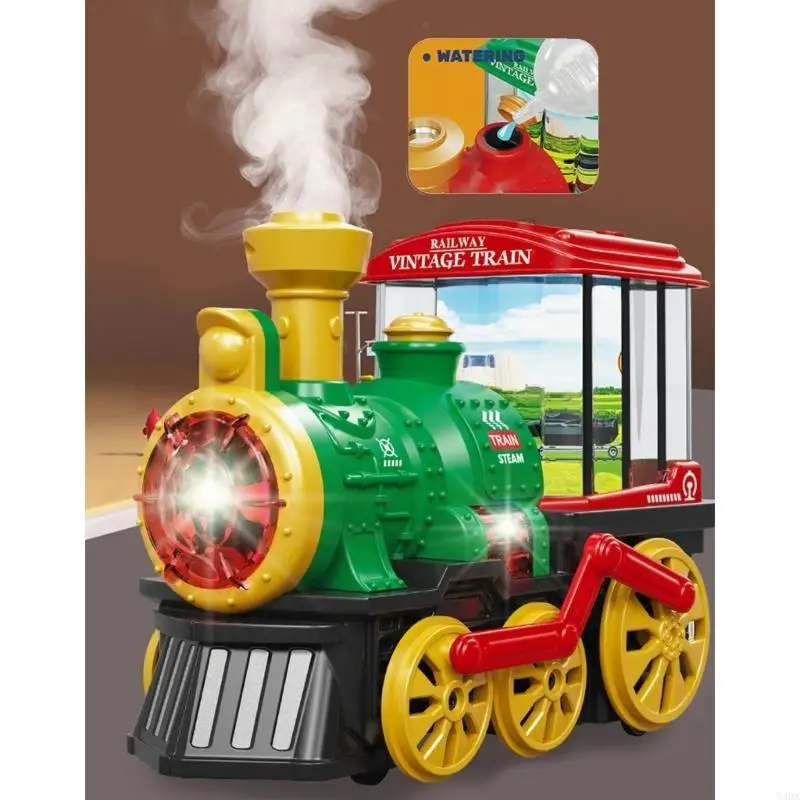 

54DA Toddlers Christmas Train Playset Educational Puzzle Toy Electric Train