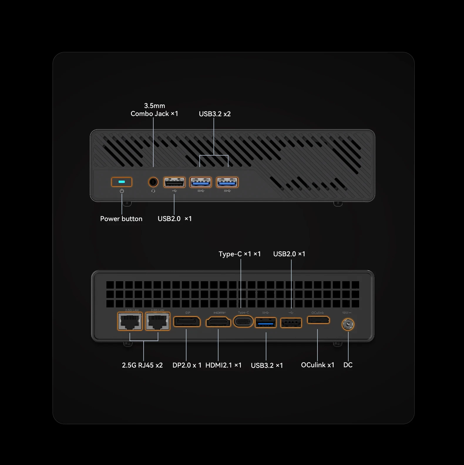 MINISFORUM MS-A1 Mini PC Barebones AMD AM5 Soquete USB4.0 Sem CPU/RAM/SSD/OS OCulink Tri-Display Gaming Mini Computador Desktop