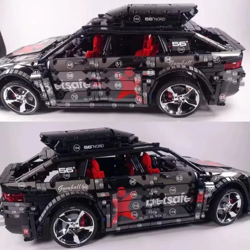 เทคโนโลยีใหม่ MOC- 150275   Avant RS6 Super Sports Car Model Building Kit ผู้สร้างบล็อกอิฐของเล่นสําหรับเด็กของขวัญวันเกิดเด็กชาย