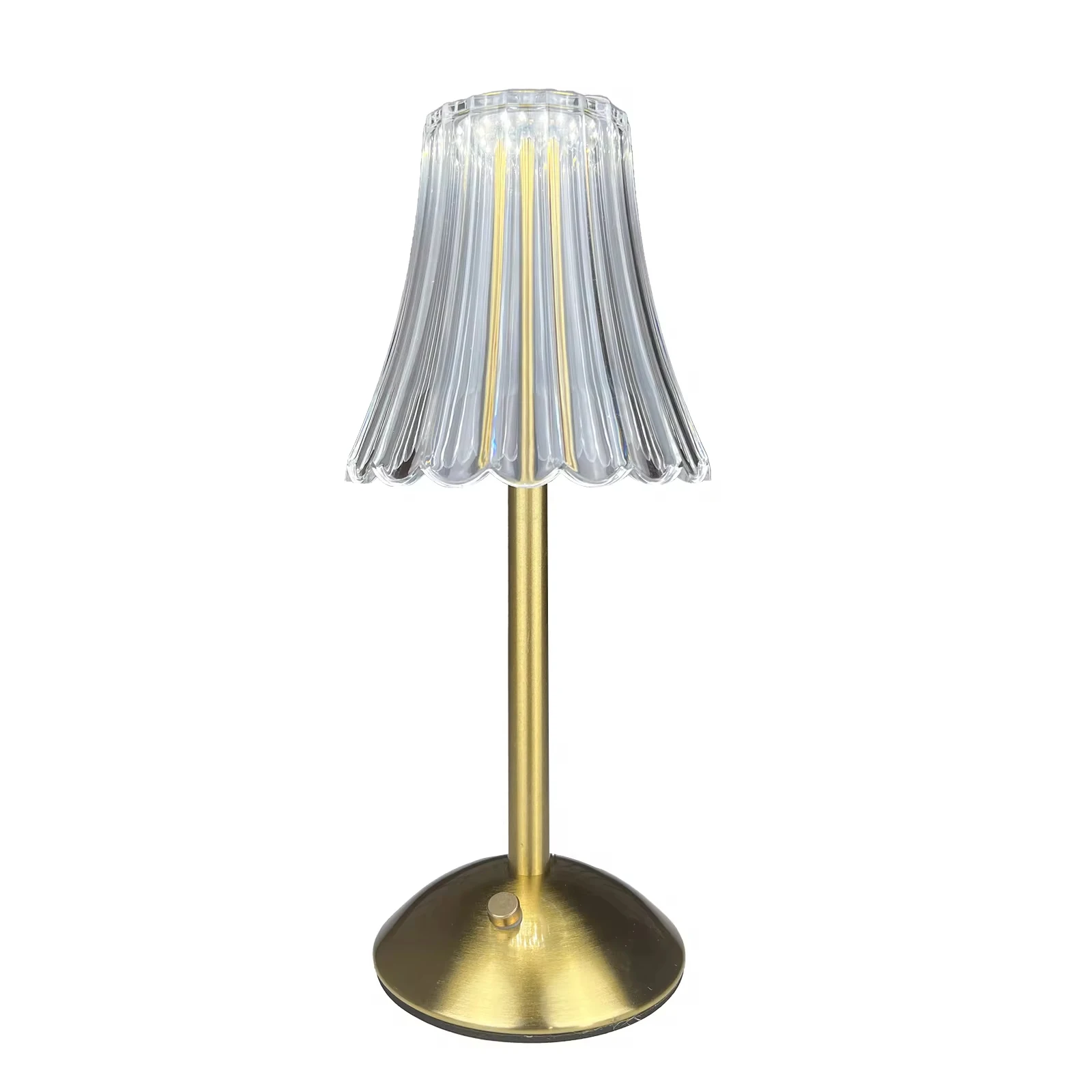 Bedside Decorative Lampe Table Modern Luxury Crystal Cordless Rechargeable LED Table Lamp