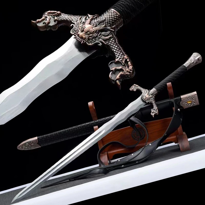 Replica Western Swords Dragon Theme Home Decoration Props Collection Movie Non Sharp