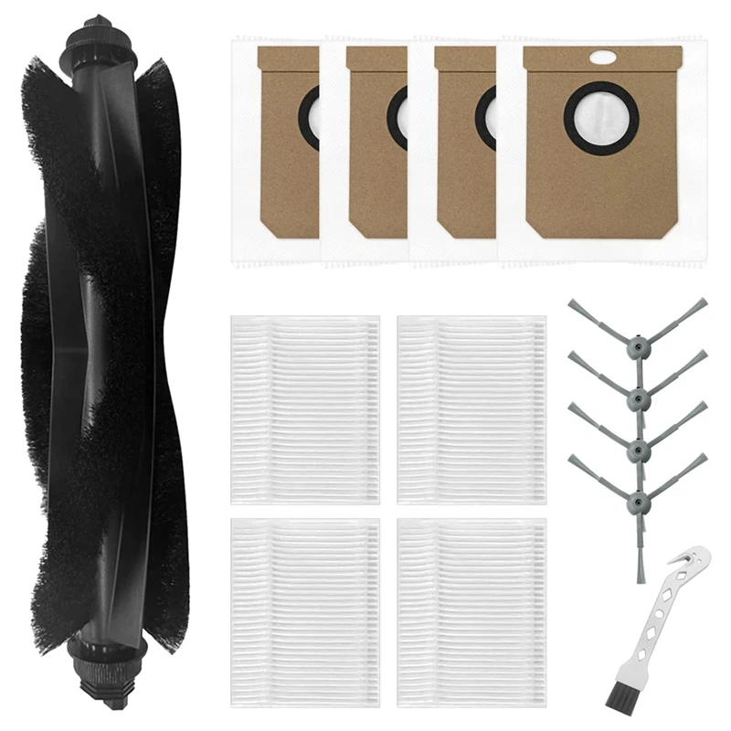 

14PCS Accessories Kit For Eufy Clean L50 /L50 SES /L60 /L60 Hybrid Robot Vacuum Cleane Main Side Brush Filters Dust Bag