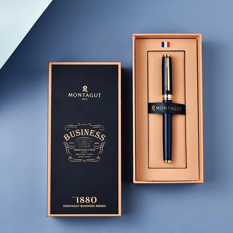 Luxury Treasure Bead Pen Gift Box Set Office Metal Men'S Business Signature Pen Pearl Roller Ball Pen Ball Pen School Supplies