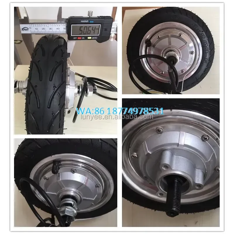 Wmwmnu 48V 350W Brushless Gearless Motor Wheel Hub Motor 8 Inch