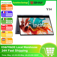 BMAX Y14 2025  360° Laptop 14 Inch Touch Notebook 16GB RAM LPDDR5 512GB SSD Windows 11 1920*1080 IPS Intel N100 Laptops Computer