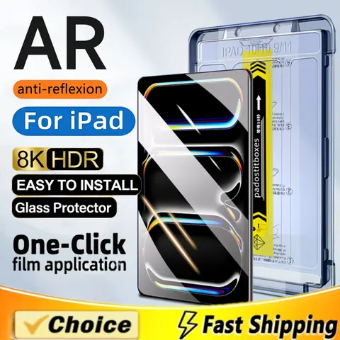AR Anti-Reflection Tempered Glass For iPad Air 13 11 5 4 Pro 13 11  A16 11th 12.9 10th 9th Mini 7 6 HD Screen Protector Film