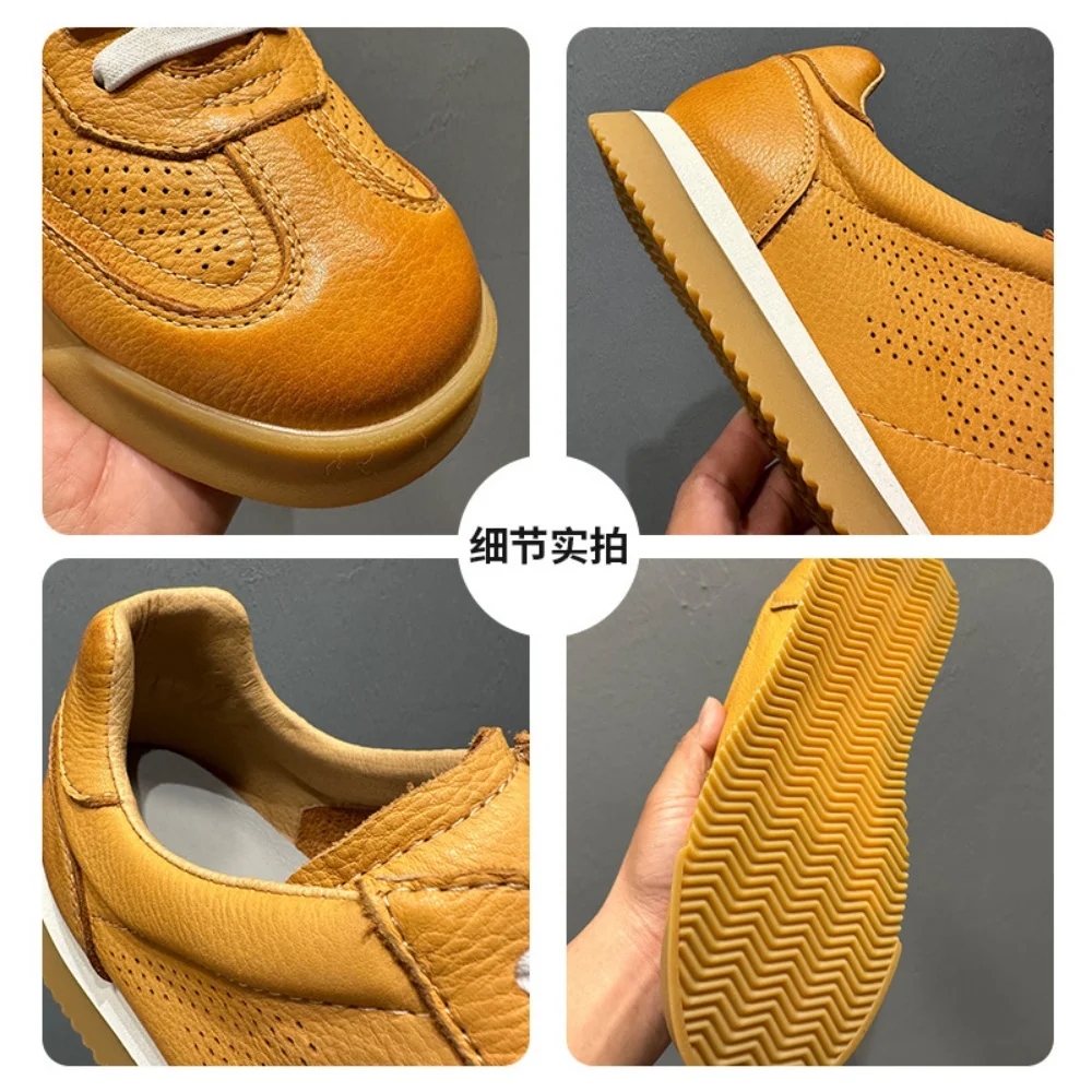 Classic Trendy All- Match White Breathable Sneaker Fashion Casual Running Board Shoes for Men Heightening Casual Board Shoes